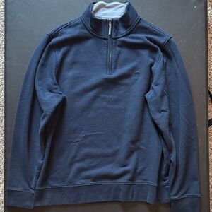 Brooks Brothers Men's Navy Zip-Up Sweater